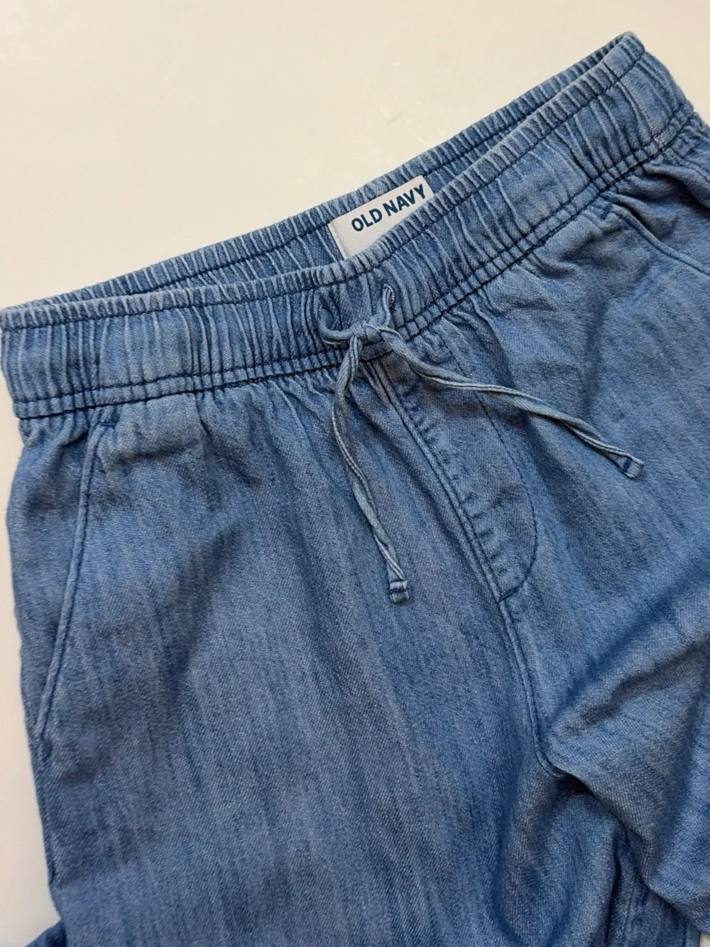 Old Navy Girls Medium 8 Wide Leg Pull-On Denim Pants
